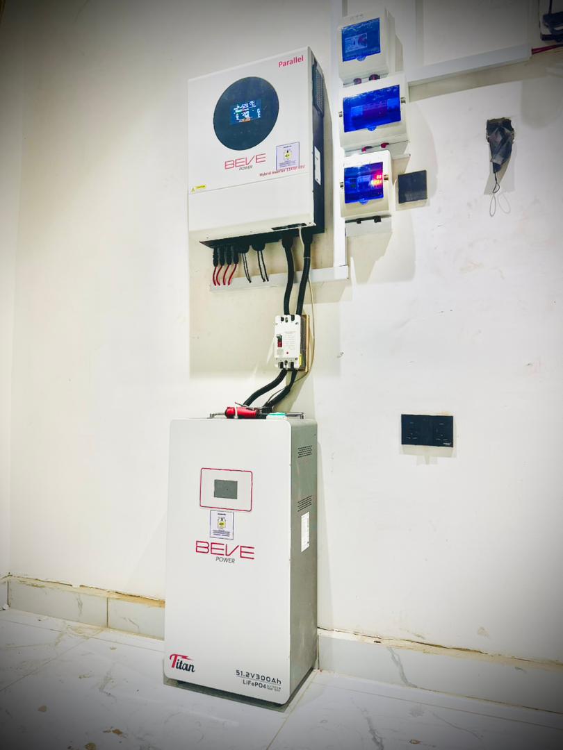 11KVA 15KWh solar installation project in Oshogbo.