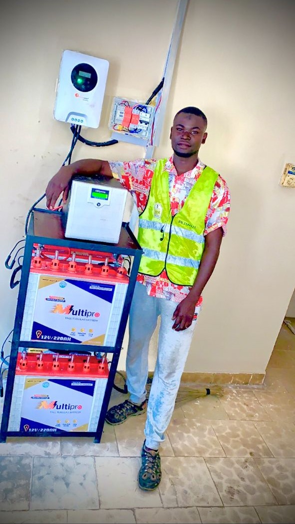 3.5KVA solar inverter installation.